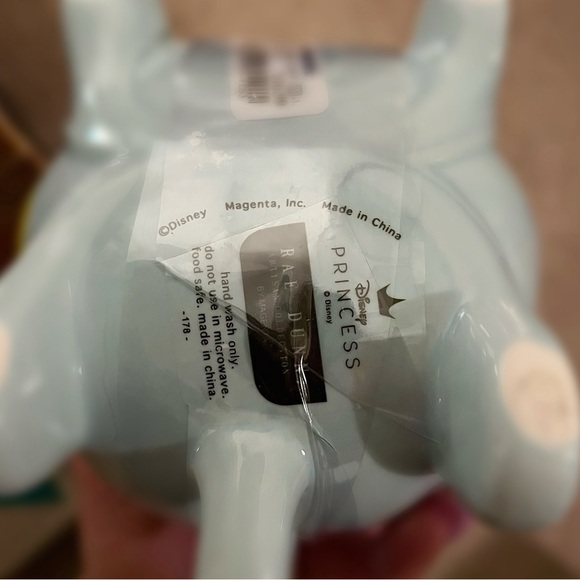 NEW Rae Dunn x Disney Cinderellas Pastel Pumpkin Carriage Coffee Mug w/ Top - Picture 4 of 4